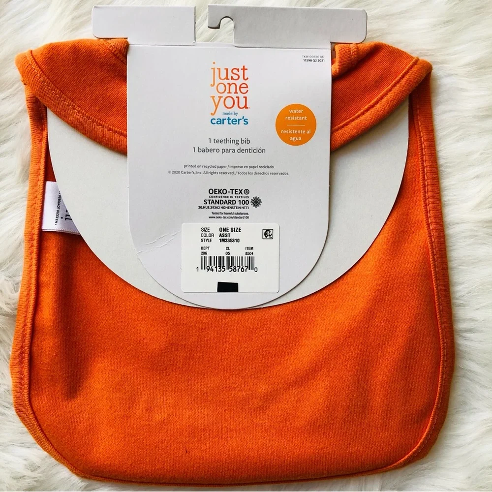 Baby's My First Halloween Orange Bib